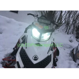 FT 2016 Ski Doo Freeride 800 Etec LED Headlight Kit Plug & Play SOLD BY SNOWMOBILER