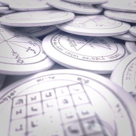 Seals of Solomon Buttons (Venus) - Pentacle: Fifth Pentacle of Venus