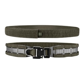 PETAC GEAR Tactical Belt Low Profile Molle Battle Cobra Belt Laser-Cut Tegris Rigid Shooting Gun Duty Belts(RG/M)