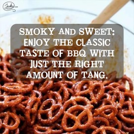 Bricktown Goods Barbecue Gourmet Flavored Pretzels - Small Batch, Artisan Recipe - 16.5 oz. - Crispy, Savory Snack - Perfect Healthy Snacks for Kids & Pretzels Lovers