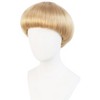 BESTBEL Blonde Bowl Cut Wig for Men Short Blonde Mushroom