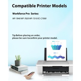 UPRIIN Compatible Remanufactured for 812XL 812 XL Ink Cartridges Replacement for T812XL 812XL 812 Ink Cartridges for Workforce Pro WF-7840 WF-7820 WF-7310 EC-C7000