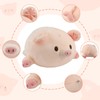 Surplex Pink Pig Plush Pillow, Chubby Animal Toy, Warm Kawaii