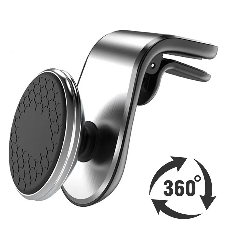 Magnetic Car Phone Holder for Air Vent – 360° Rotating