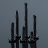 #10 x 1-1/2" Black Truss Head Self Drilling Screws (50