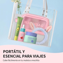 Set de Cuidado de la Piel Facial BeauBase con Sérum, Crema para Ojos y Hidratante, Kit de Skincare con Cosmetiquera y Banda para el Cabello, Regalo para Mujeres Kit de viaje