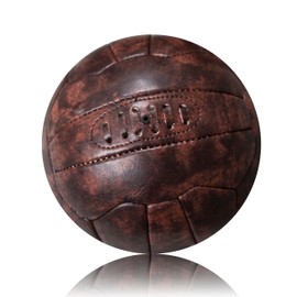 We Print Balls Faux Leather 18 Panel Traditional Style Football Ball - Old School