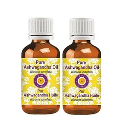 Deve Herbes Pure Ashwagandha oil (Withania somnifera) (Pack of Two) 30ml X 2 (2 oz)