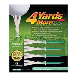 4 Yards More Golf Tee - 4" Extreme (4 Green Tees)