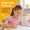 500 Pcs Glitter Star Stickers Roll, Smiley Reward Stickers for