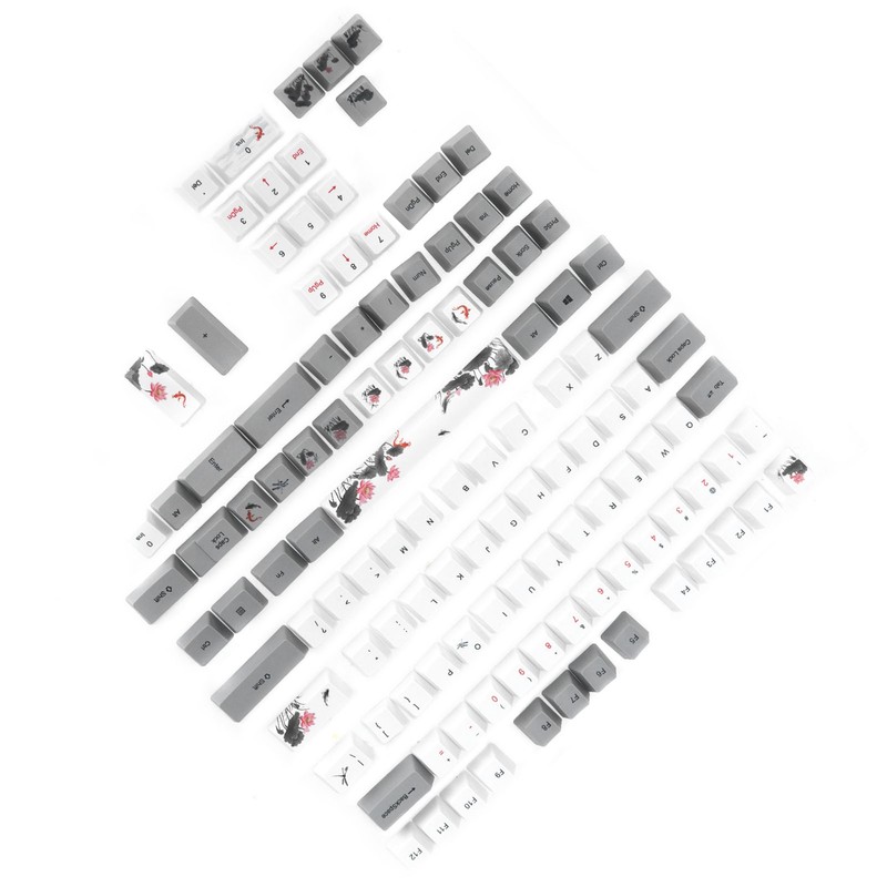 PBT Keycaps 118 Key English Style With Animal Pattern Elements