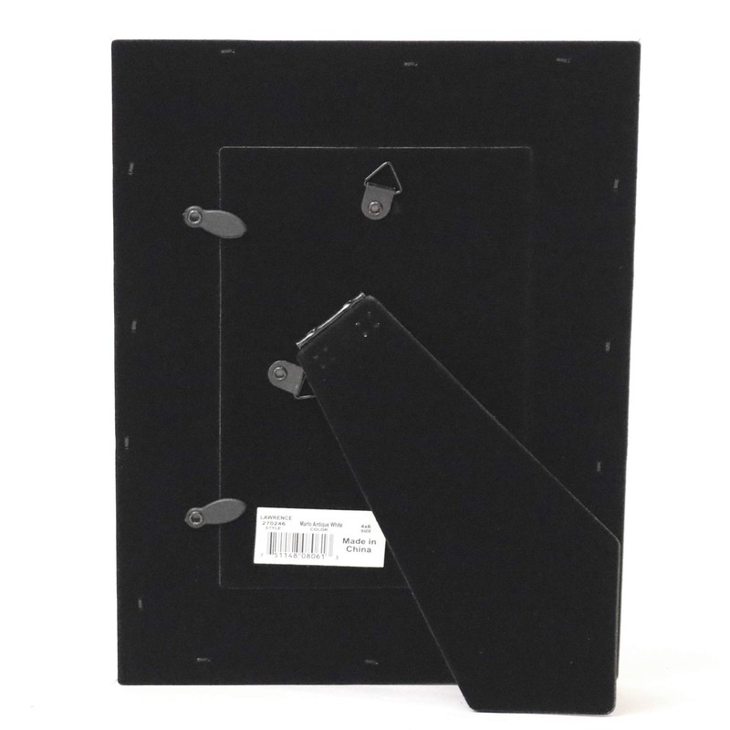 Lawrence Frames Marlow Elegant Picture Frame, 4x6, White