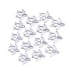 50Pcs Tulip Paper Clips Cute Purple Tulip Design Durable Metal