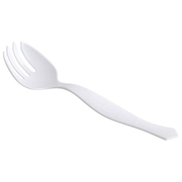 PARTY BARGAINS 8.7 Inches Plastic Serving Forks, White, 12 Pack, Premium Quality & Heavy-Duty Disposable Serving Forks, Excellent for Wedding, Catering Services, Buffet, Birthday Parties