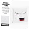 Mikinona 3pcs Eyelash Practice Tray Lash Extension Kit Face Models