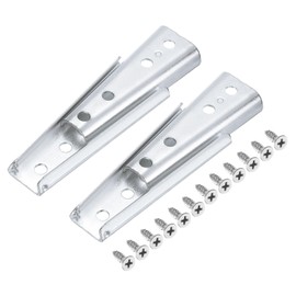 uxcell Sectional Couch Connectors, 2Pcs Sofa Connector Furniture Sofa Latch, Sofa Slider, Bed Frame Accessories Sofa Fixing Bolt, Interlocking Sofa Connector Bracket 120mm, Silver Tone