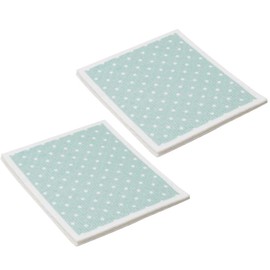 Martha Stewart Swedish Kitchen Absorbent Sponge Dish Cloths, Polka Dots, 8 Count