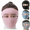 Unisex Goggle Winter Mask FL Full Face Winter Mask Warm Mask Black 3ea