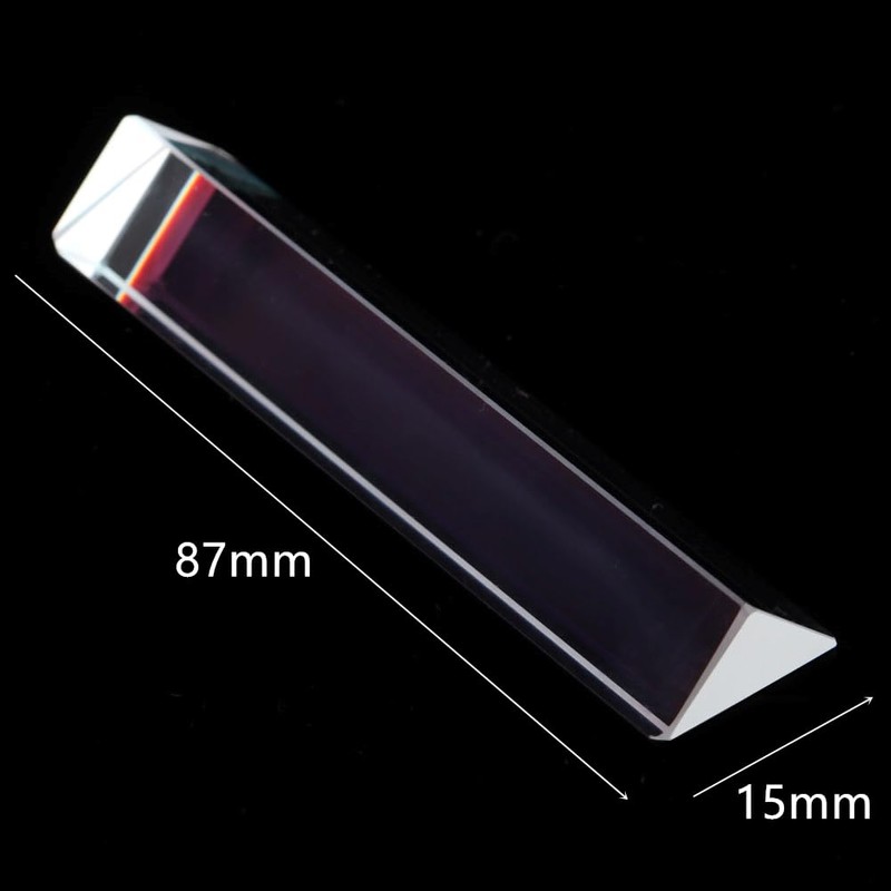 Prism K9 Optical Glass Physics, Prism Refractor Crystal Optics Science