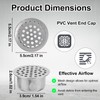 PVC Termination Cap, Stainless Steel PVC Termination Mesh Screen Cover
