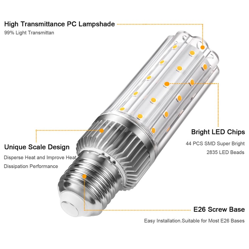 Aolang E26 LED Bulb,20W LED Corn Light Bulb 150W Equivalent
