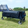 TIMBER RIDGE 51.2'' Extended Collapsible Wagon Cart with Cargo Net,