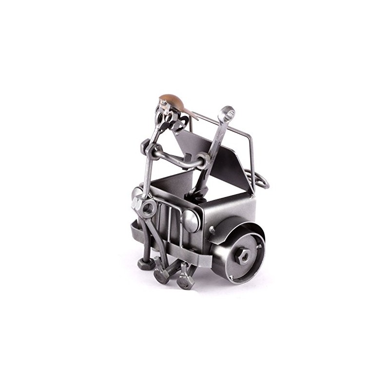 Steelman24 I Nuts and bolts sculpture Mechanic I Handmade ornaments