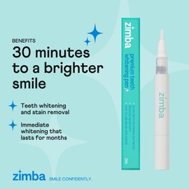 Zimba New Zimba Whitening On-The-go Kit | Cordless LED Accelerator Light and Whitening Pen