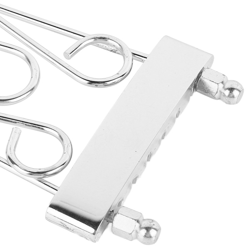 Bass Bridge Tailpiece Zinc Alloy 6 String Electric Bass Bridge