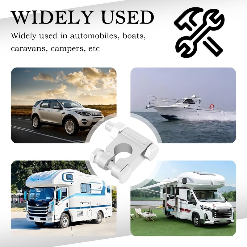 Car Battery Terminal Connectors,Heavy Duty Battery Terminals Kit with 4