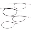 MOTOFLEX Bowden Cable Set in Black, Enduro + 100 mm