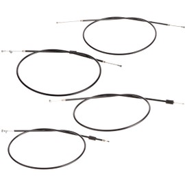 MOTOFLEX Bowden Cable Set in Black, Enduro + 100 mm Extra Length - Simson S51, S70, S53, S83