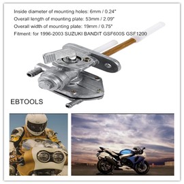 For Gsf 600S Petrol Cock Fuel Tap Switch Gas Fuel Tap Fuel Tap Replacement Petrol Tap Valve Petrol Tap Switch Assembly Replacement for 96-03 Bandit Gsf600S Gsf1200