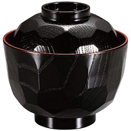 Bowl: Fukui Craft Bowl, Black, 3-189-3 (Diameter x Height) 3.8 x 3.6 inches (97 x 93 mm)