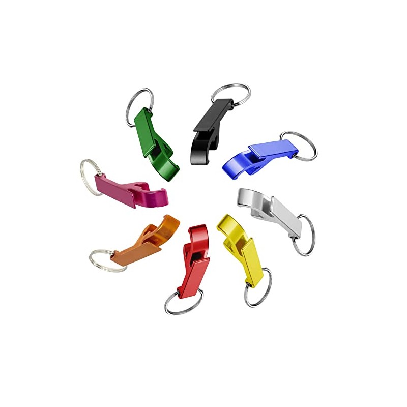 4 Colourful Key Ring with Bottle Opener Bottle Opener Can