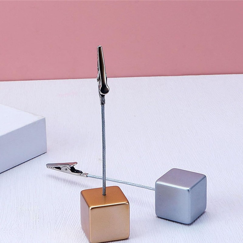 4Pcs Memo Clip Holders Stand with Alligator Clasp Pictures Card