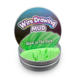 Glow in the Dark Mud - 2 x Squeezable Exciting Putties Non-Toxic Long Lasting Non-Drying Stress Relief Hand Exercise Science Learning & Fun for Kids