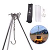 Rayeeley Portable Mini Camping Tripod Campfire Cooking Dutch Oven Tripod
