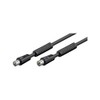 Wentronic 50728-GB Coaxial Cable, Coaxial Plug to Coaxial Jack 1.5m