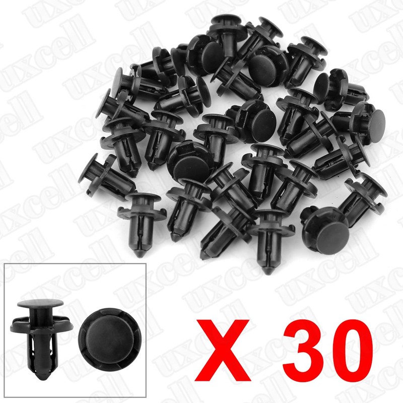sourcing map 30 Pcs Push Fender Retainer Bumper Clips MR200300