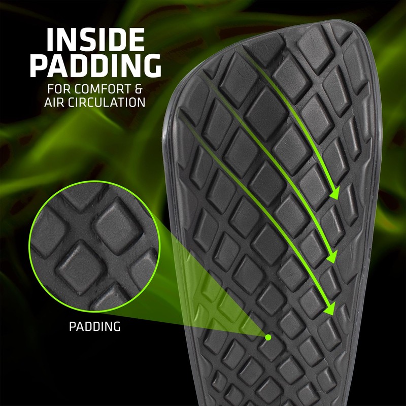 Hy-Pro Shin Pads With Football Socks - Breathable & Secured