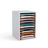 Safco Products Vertical Desktop Sorter, 11 Compartment, White