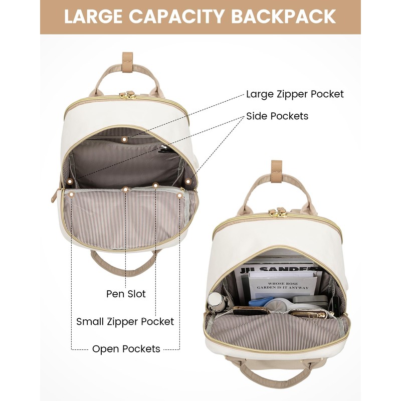 LOVEVOOK Women's Backpack Beige Khaki