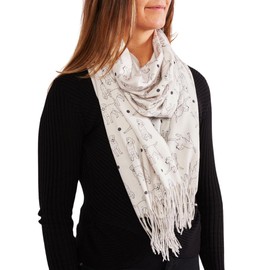 Dog Print Scarf, Lightweight Scarfs Warp For Dog Lovers, Scarves and Wraps with Dog Design, Gift for Dog Lovers, Gifts for Women (Labrador)