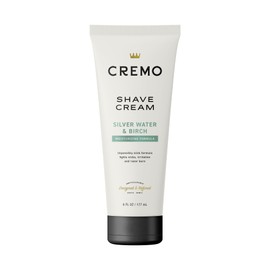 Cremo Silver Water & Birch Shave Cream, Astonishingly Superior Ultra-Slick Shaving Cream for Men, Fights Nicks, Cuts and Razor Burn, 6 Fl Oz