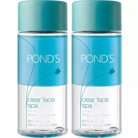 Ponds [1+1] 폰즈 클리어 훼이스 스파 립 앤 아이 메이크업 리무버, 120ml, [1+1] Phones Clear Phase Spa Lip and Eye Makeup Remover, 120ml [120ml x 2 pieces]