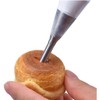 3Pcs Cream Icing Piping Nozzle, Stainless Steel Long Cream Puff