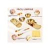 Brocha Doble Para Ceja Con Cepillo Pincel Cosmético 1pz Full