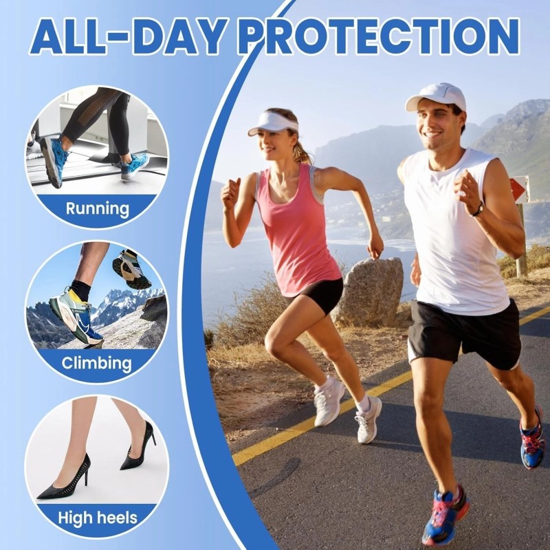 ZEZUCUN 50PCS Hydrocolloid Blister Bandages Waterproof Heel & Toe Pads