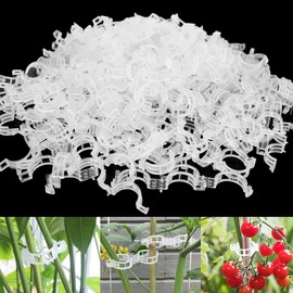 Ntwdby Pack of 500 Plant Clips, Plant Clips, Tomato Clips, Plant Clips for Climbing Plants, Plant Support Clip for Tomatoes, Cucumbers, Flowers, Peas, Peppers and Other Vine Plants
